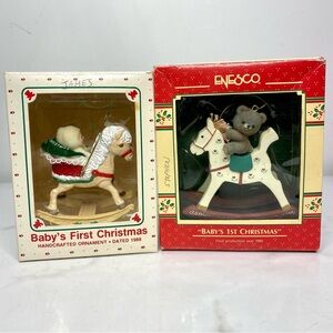 Ornaments 1988 & 1989 Baby's First Christmas